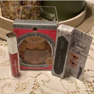 Physicians Formula Multi-Colored Bronzer Set with Red Lip Gloss And Mascara